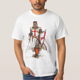 Camiseta tshirt templar do cavaleiro