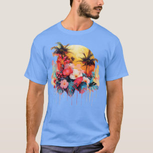 Camiseta TShirt tropical havaiano