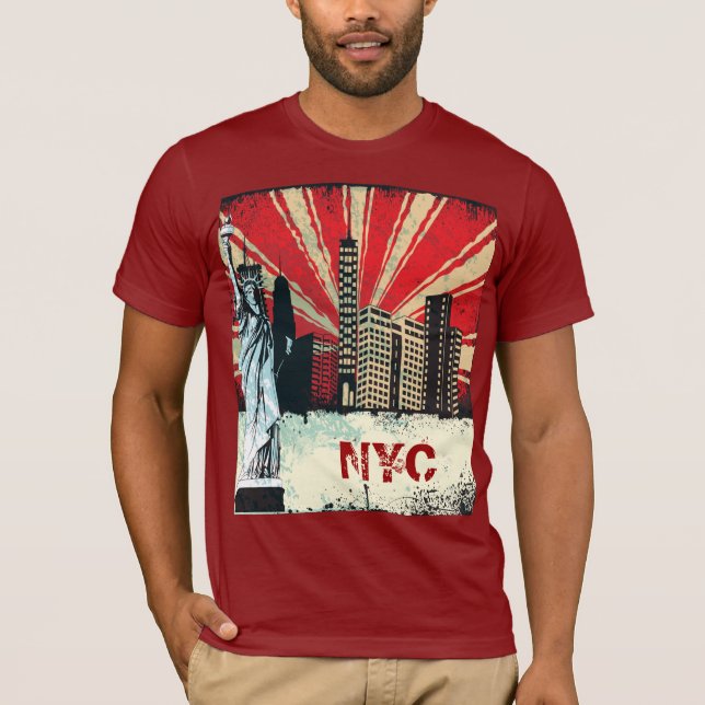 Camiseta tshirt urbano dos grafites do grunge da Nova (Frente)