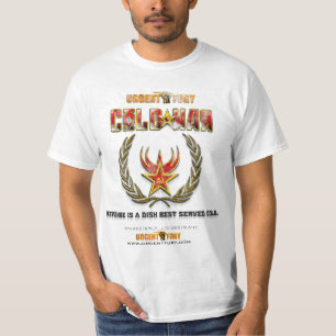 Camiseta TShirt urgente do valor da guerra fria da fúria