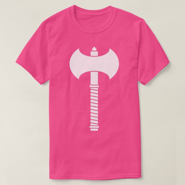 Camiseta TSirt Clássico Ax com dupla lâmina (Frente do Design)