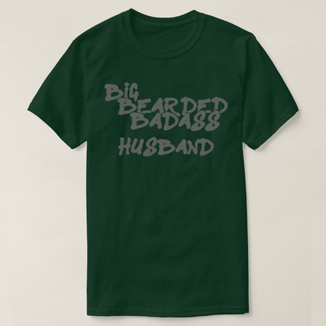 Camiseta TSirt Clássico Bastão de Barba Grande (Frente do Design)