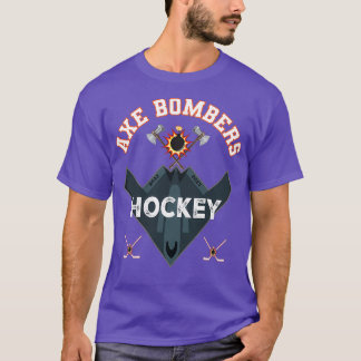 Camiseta TSirt Clássico da Equipe de Hóquei Ax Bombers