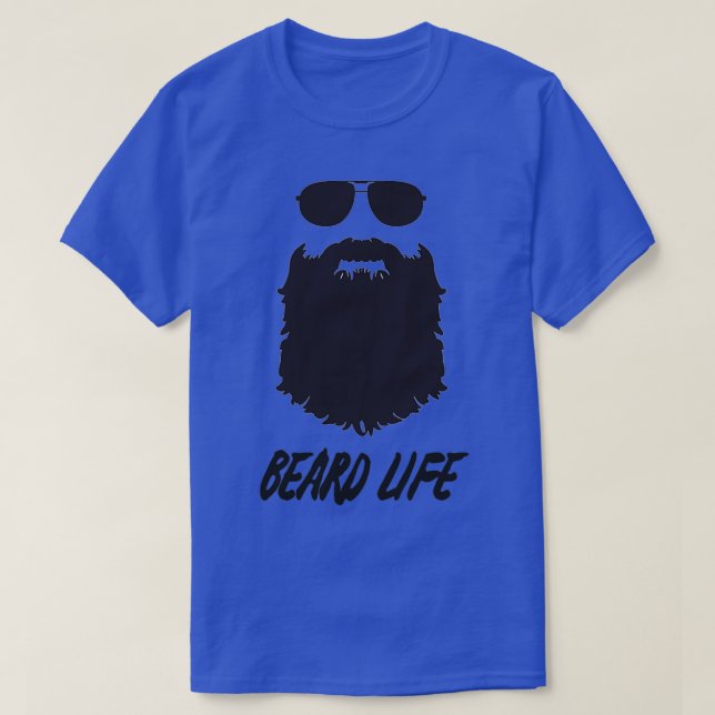 Camiseta TSirt Clássico da Vida da Barba (Frente do Design)