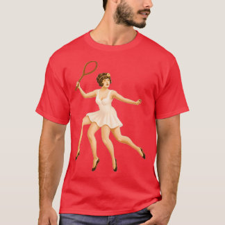 Camiseta TSirt Clássico de Cabeça Vermelha Loura Essencial