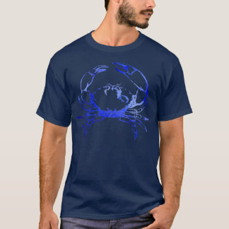 Camiseta TSirt Clássico de Caranguejo Azul