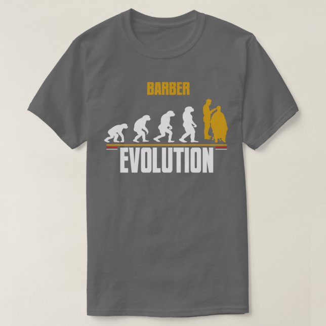 Camiseta TSirt Clássico de Evolução de Barber (Frente do Design)