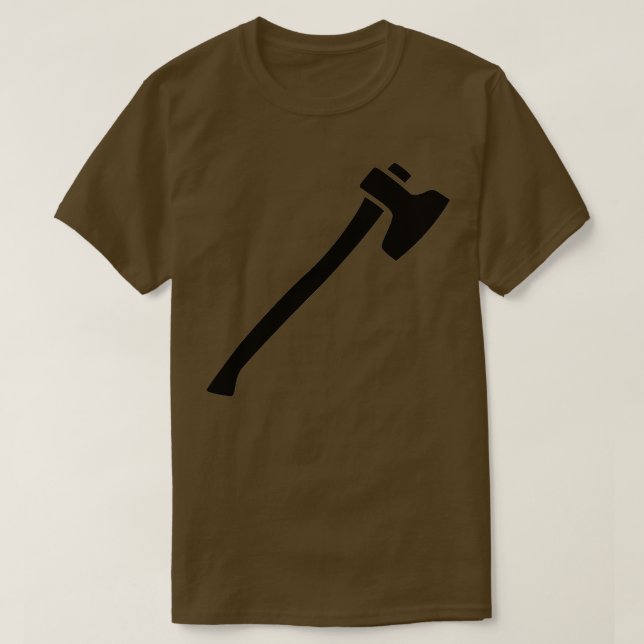 Camiseta TSirt Clássico do ax preto (Frente do Design)