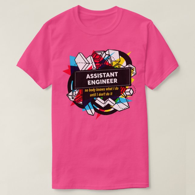Camiseta TSirt Clássico do ENGENHEIRO ASSISTENTE (Frente do Design)
