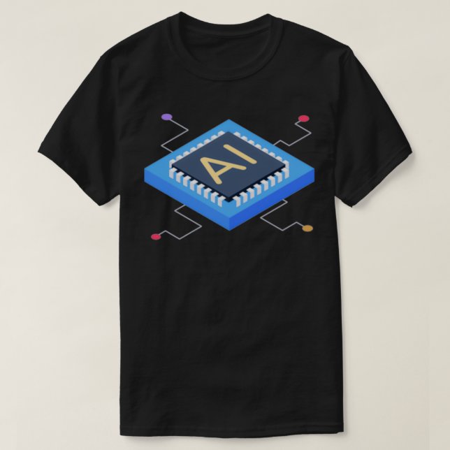Camiseta TSirt Clássico IA de Inteligência Artificial (Frente do Design)