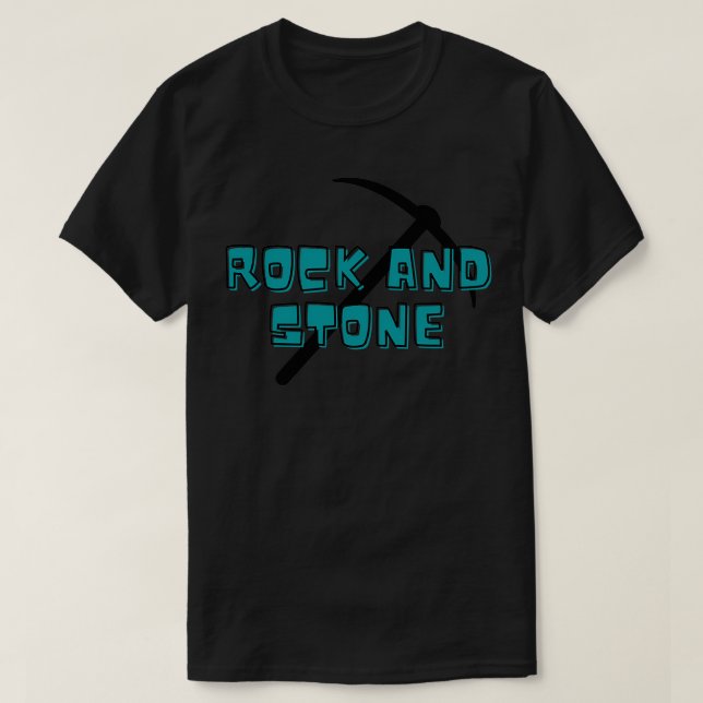 Camiseta TSirt Clássico Rock and Stone (Frente do Design)