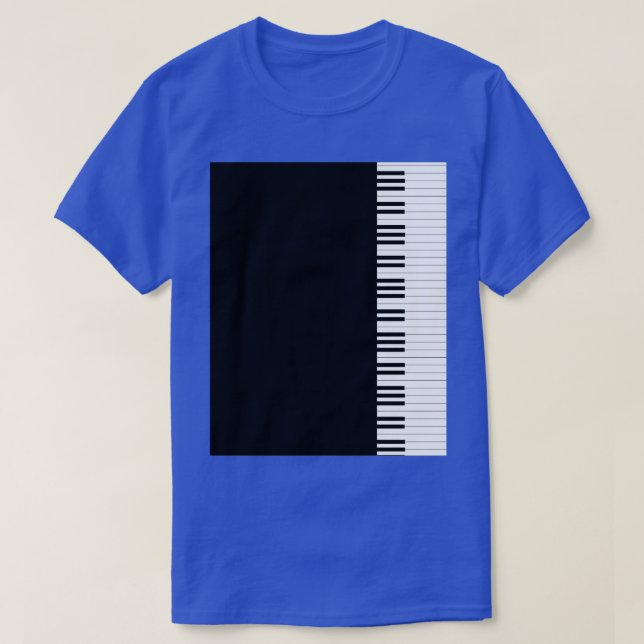 Camiseta TSirt Gráfico de Piano (Frente do Design)