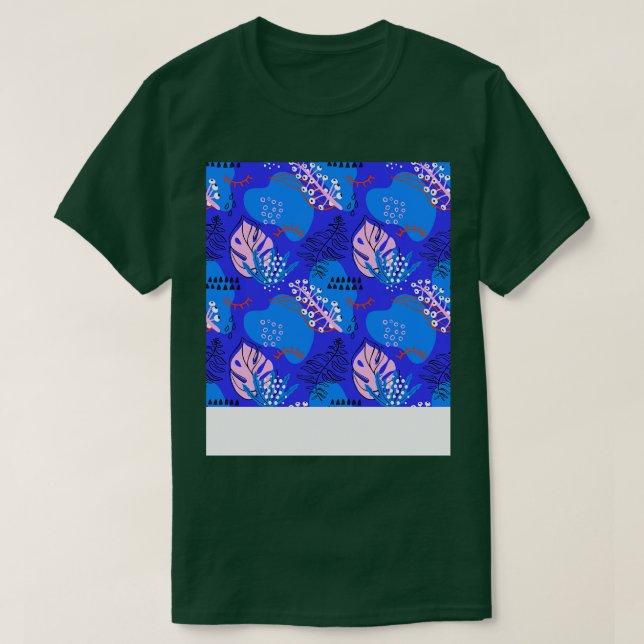 Camiseta TSirtal abstrato tropical (Frente do Design)