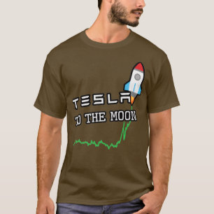 Camiseta TSLA para a Lua Branca