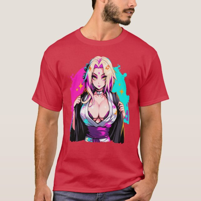 Camiseta tsunade senju 5º hokage (Frente)