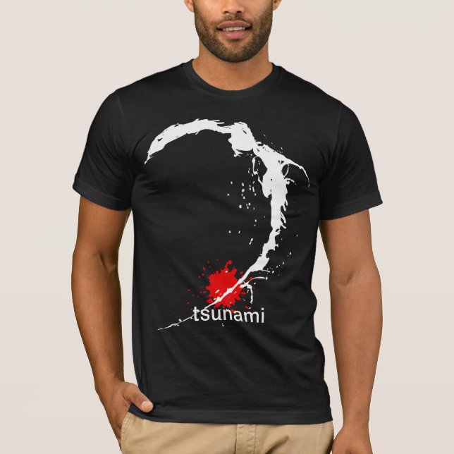Camiseta Tsunami de Japão (Frente)