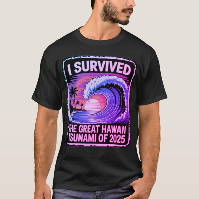 Camiseta Tsunami testado - Campeão de Vacinação do Havaí (Frente)