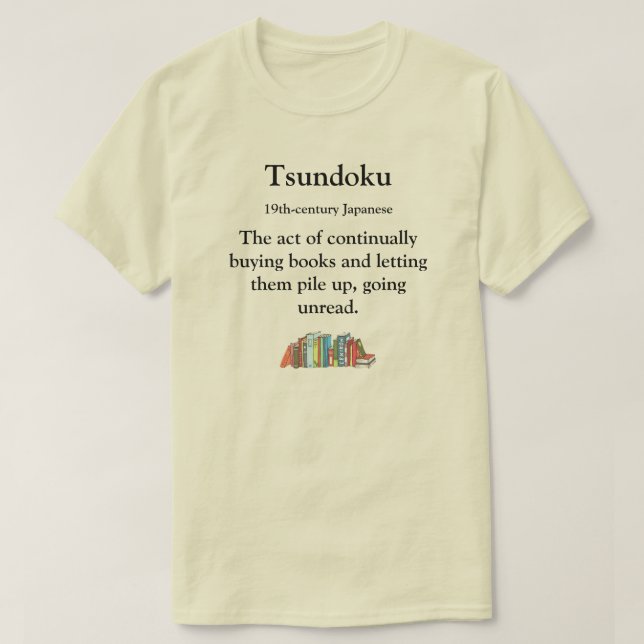 Camiseta Tsundoku (Frente do Design)