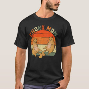Camiseta Tu Engraçado Sobrepeso Chubby Chonk Cat Mãe Memóri