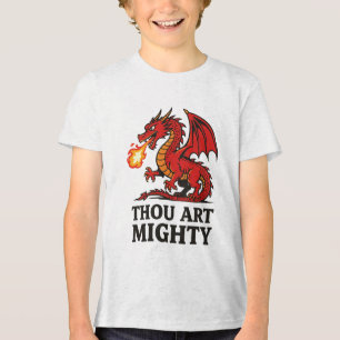 Camiseta Tu És Um Poderoso Dragão Vermelho Com Respiração D