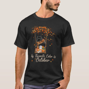 Camiseta Tu Minha Cor Favorita É Outubro Preto