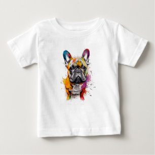 Camiseta Tu peque, con mucho estilo Bulldog francés