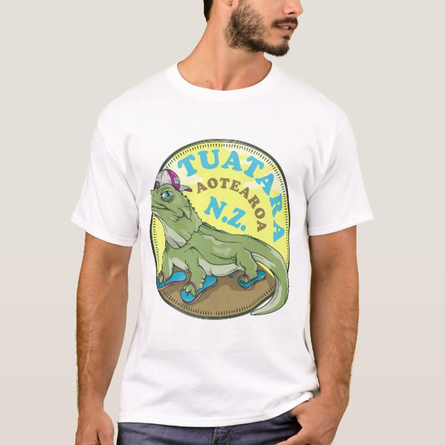 Camiseta Tuatara Nova Zelândia (Frente)