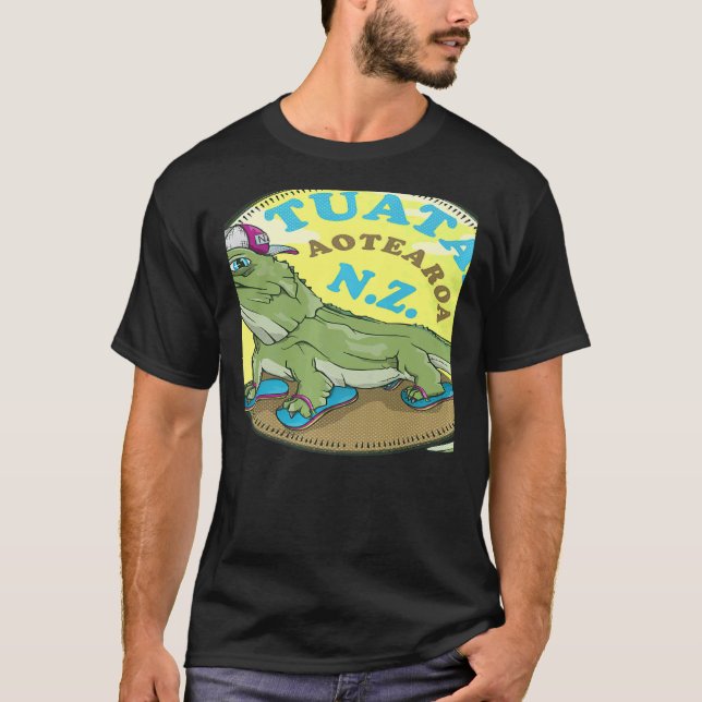 Camiseta Tuatara Nova Zelândia (Frente)