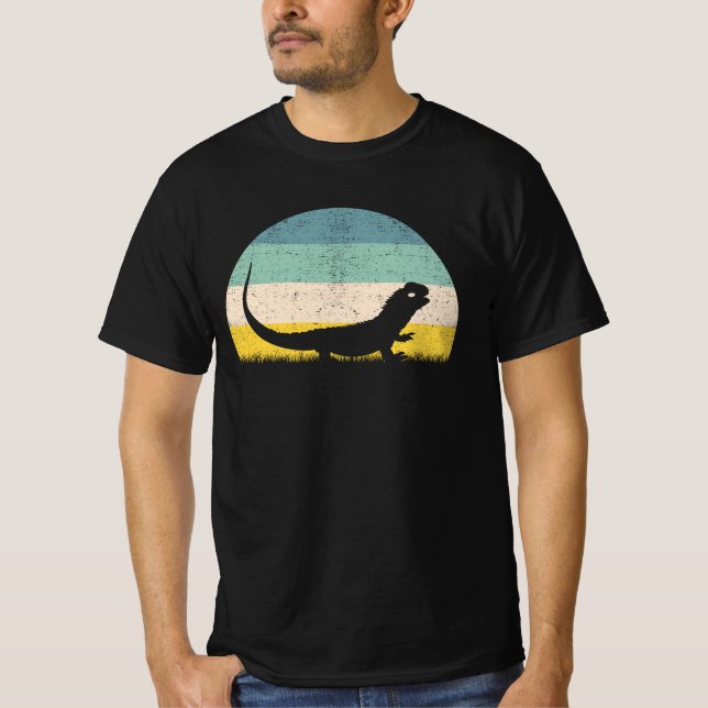 Camiseta Tuatara Reptile Retro (Frente)