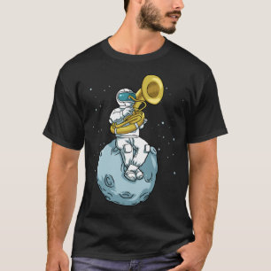 Camiseta Tuba Gift Astronaut Marching Banda Music Sousaphon