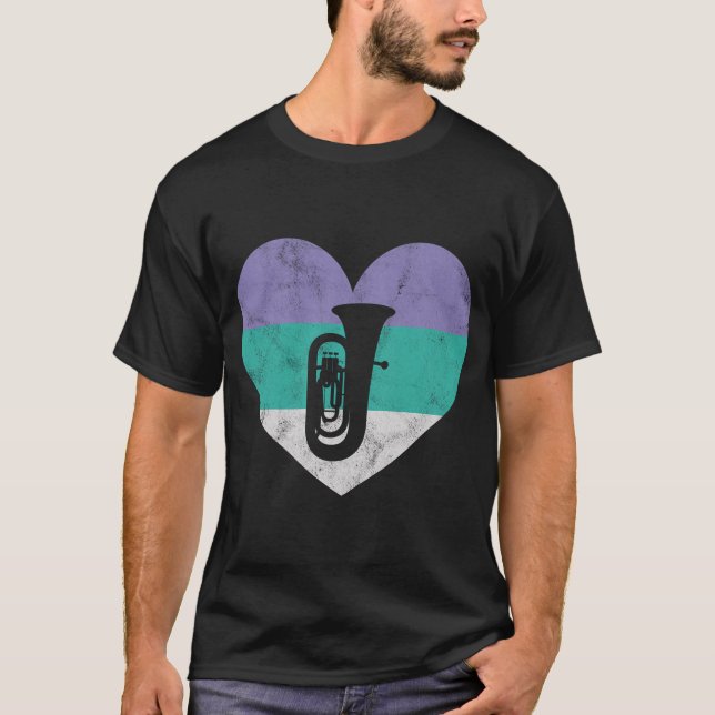 Camiseta Tuba Gift Para Mulheres Adolescentes Raparigas Ret (Frente)