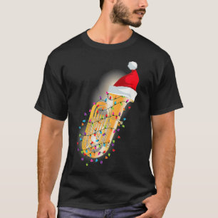 Camiseta Tuba Natal Shirt Engraçado Geek de Banda Marcial H
