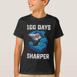 Camiseta Tubarão 100 Dias Mais Afiado Ginásio do 100º Dia d