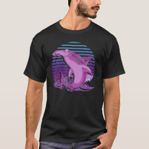 Camiseta Tubarão 90 Retro Vaporwave Ocean Animal Hammerhea