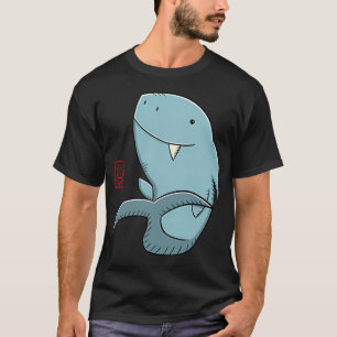 Camiseta Tubarão Acenando Olá - Tubarão Fofo - Ilustração E