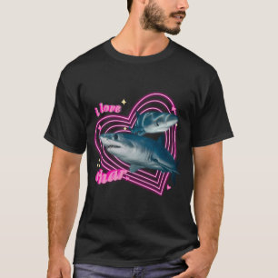 Camiseta Tubarão Amor "Eu Amo Tub" Meme