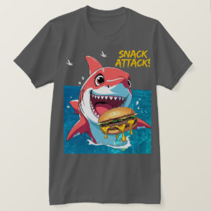 Camiseta Tubarão Ataque de Lanche
