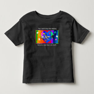Camiseta Tubarão Autismo 5/6T PRETO