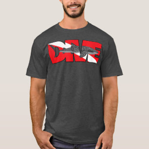 Camiseta Tubarão-baleia-mergulhador de peixe certificado