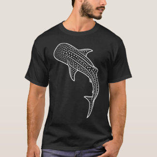 Camiseta Tubarão Baleia Vida Marinha Amante do Oceano Mergu
