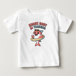 Camiseta Tubarão Bebê em Treinamento