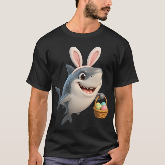 Camiseta Tubarão Branco da Páscoa (Frente)