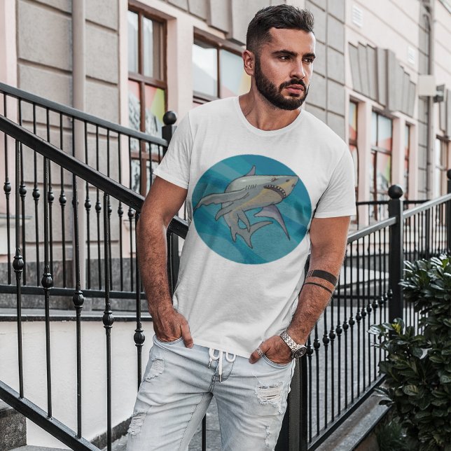 Camiseta Tubarão Branco do excelente (Criador carregado)