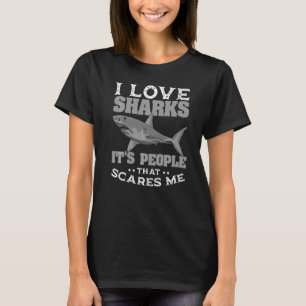 Camiseta Tubarão Branco excelente Maior Biol de Peixes Pred