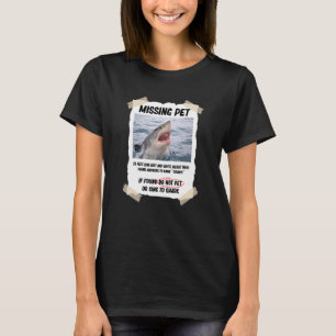 Camiseta Tubarão Branco Excelente Pet Ausente