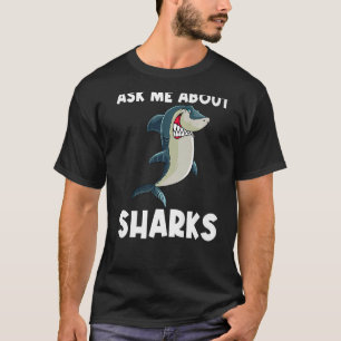 Camiseta Tubarão Branco Para Mulheres
