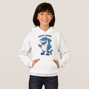 Camiseta Tubarão-cartoon engraçado nas nadadeiras - tubarão