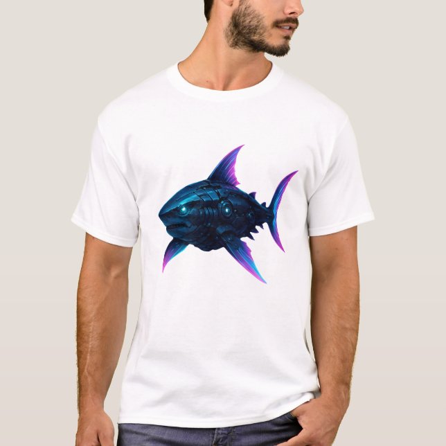 Camiseta Tubarão Cibernético (Frente)