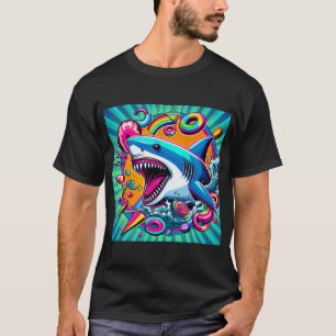 Camiseta Tubarão colorido