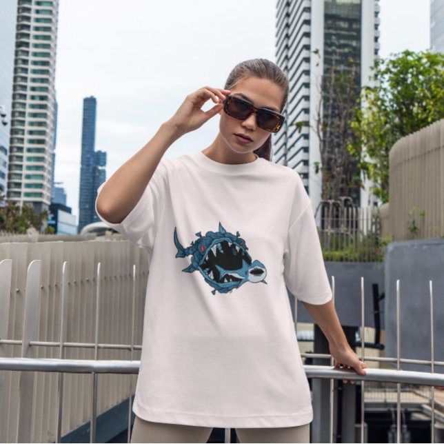 Camiseta Tubarão Comedor De Peixes Monstros (Criador carregado)